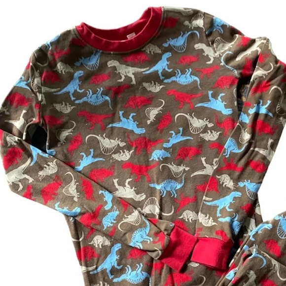 PETIT LEM EUC BOUTIQUE BOYS DINOSAUR PAJAMAS PJS SIZE 12 - Picture 3 of 6
